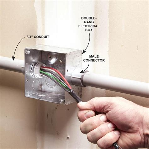 running metal conduit to electrical boxes|electrical conduit extensions.